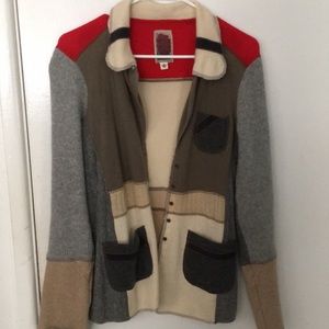 Vintage color block sweater